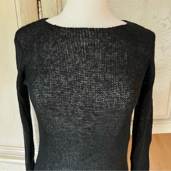 MICHAEL Michael Kors Open Weave Mohair Crewneck Sweater - Picture 2 of 5